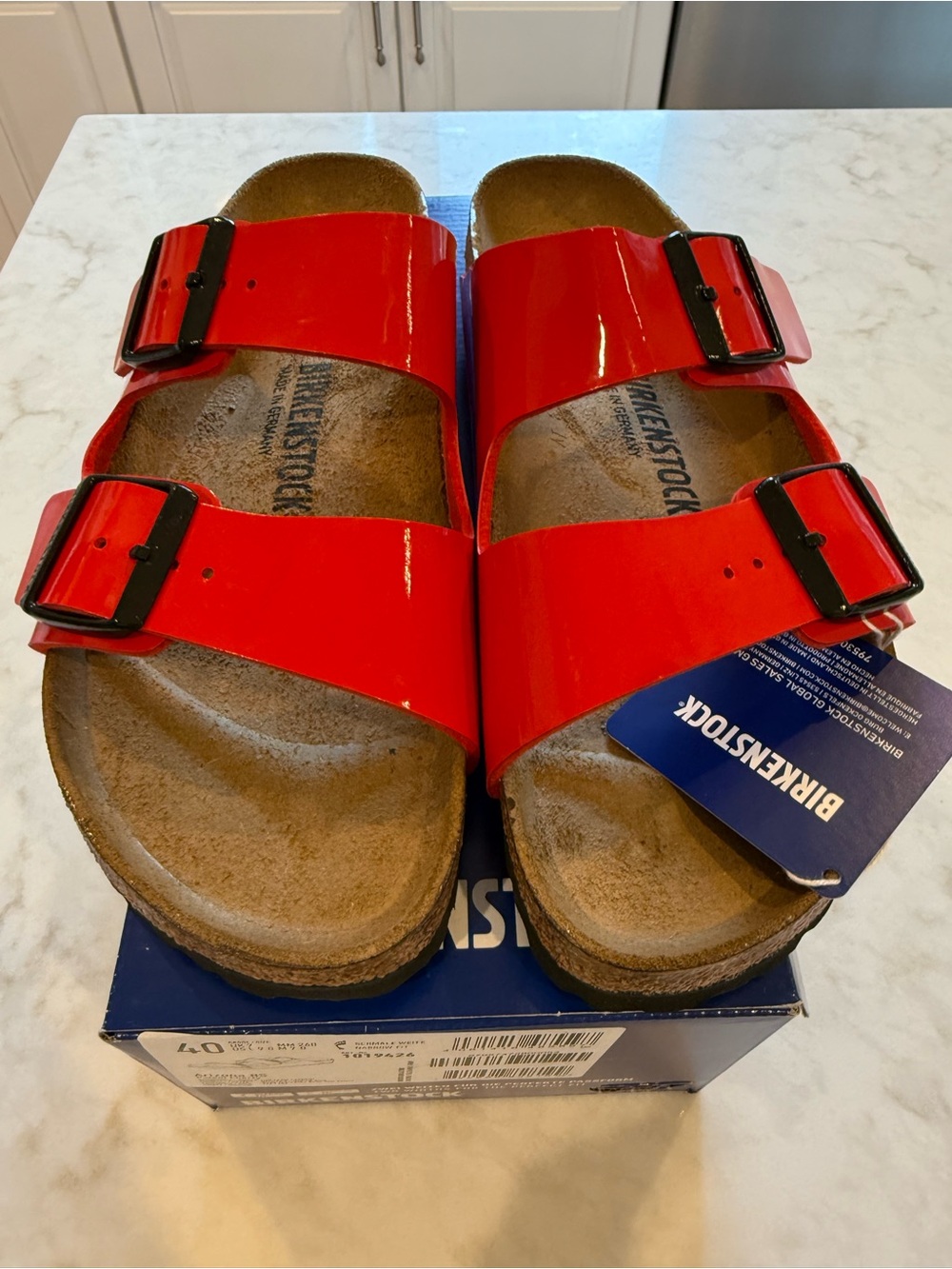 Birkenstock Arizona BS Patent Cherry Size 40 - Picture 2 of 4
